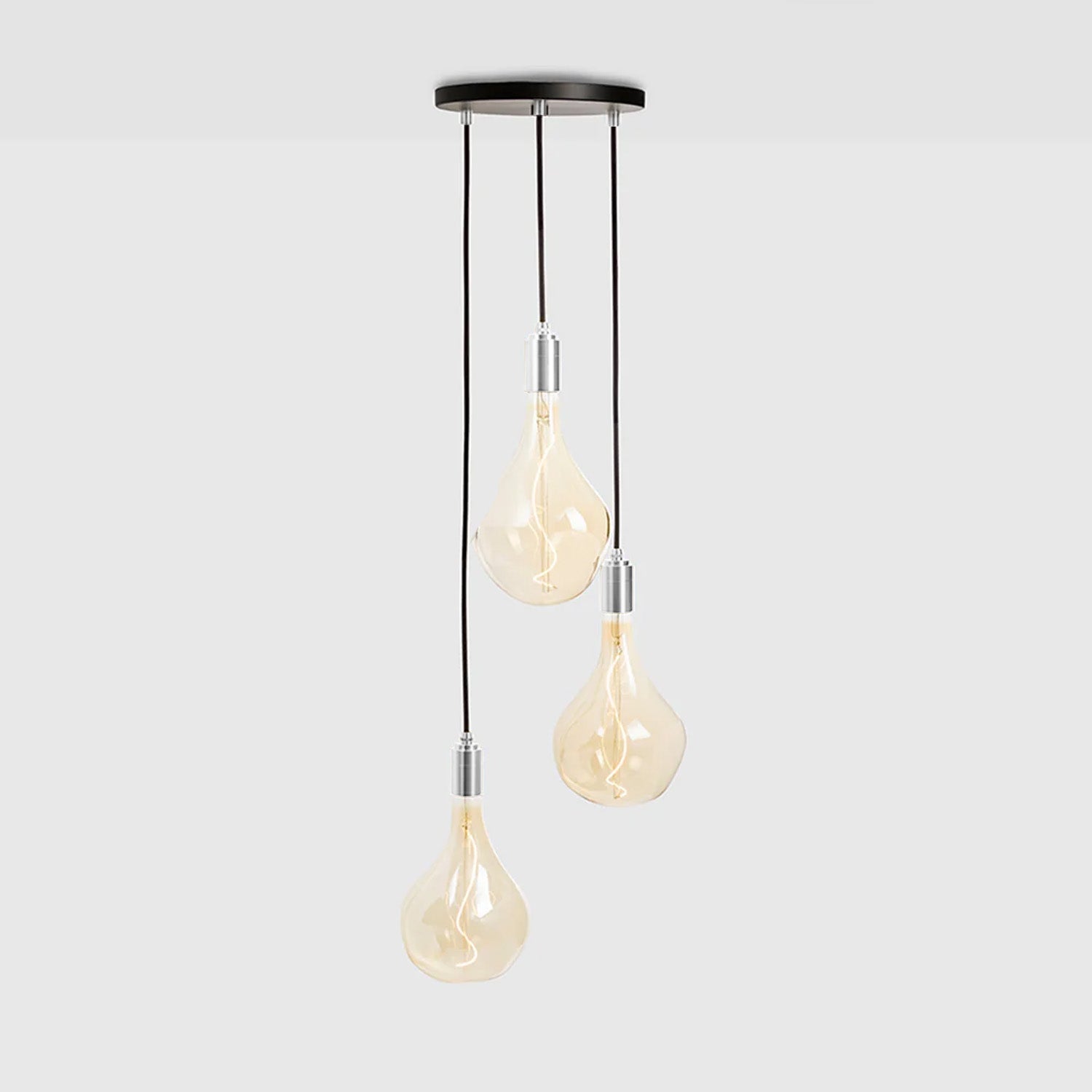 Pendentif triple en argent + Voronoi II