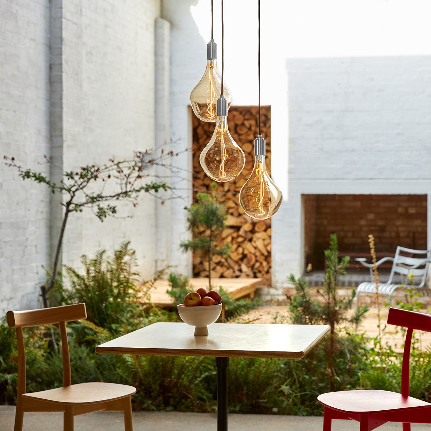 Pendentif triple en argent + Voronoi II