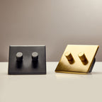 Variateur mural rotatif double en laiton