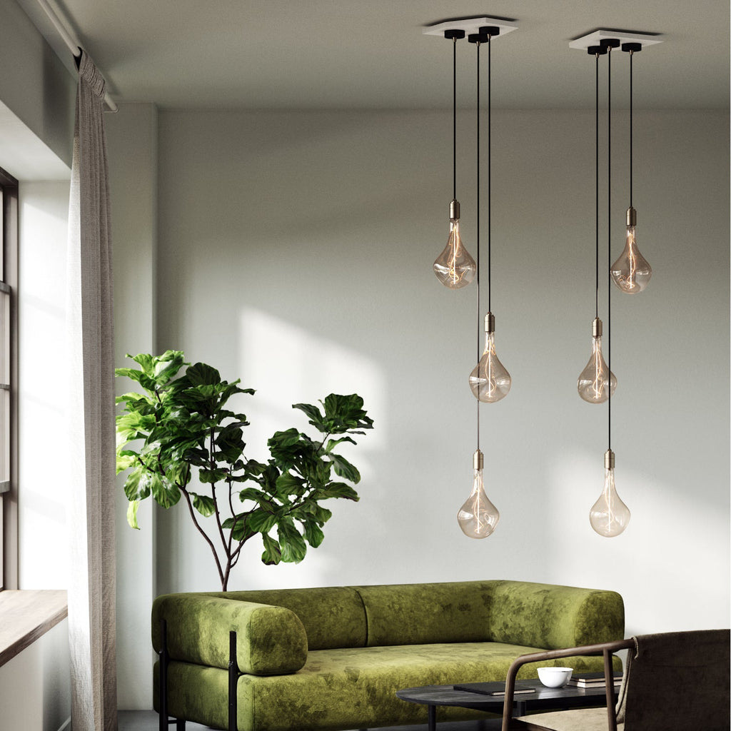 Suspension Voronoi II en laiton - Lot de 3