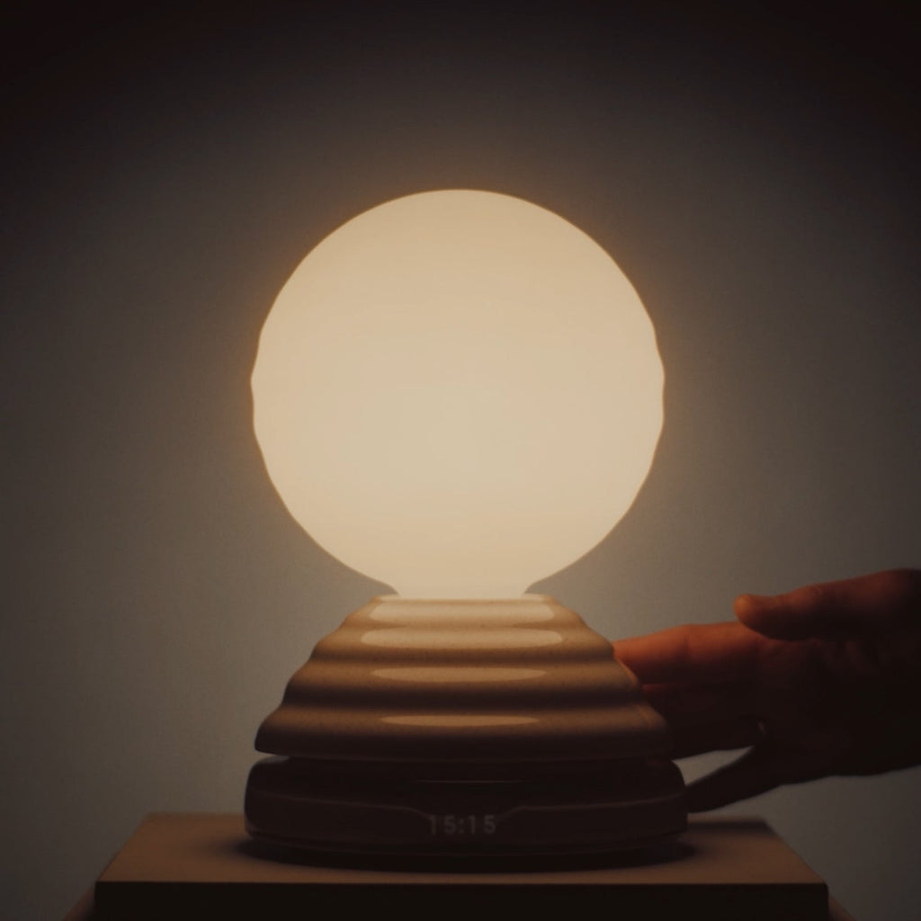 Lampe de sommeil WAKE blanc galet - Lot de 2