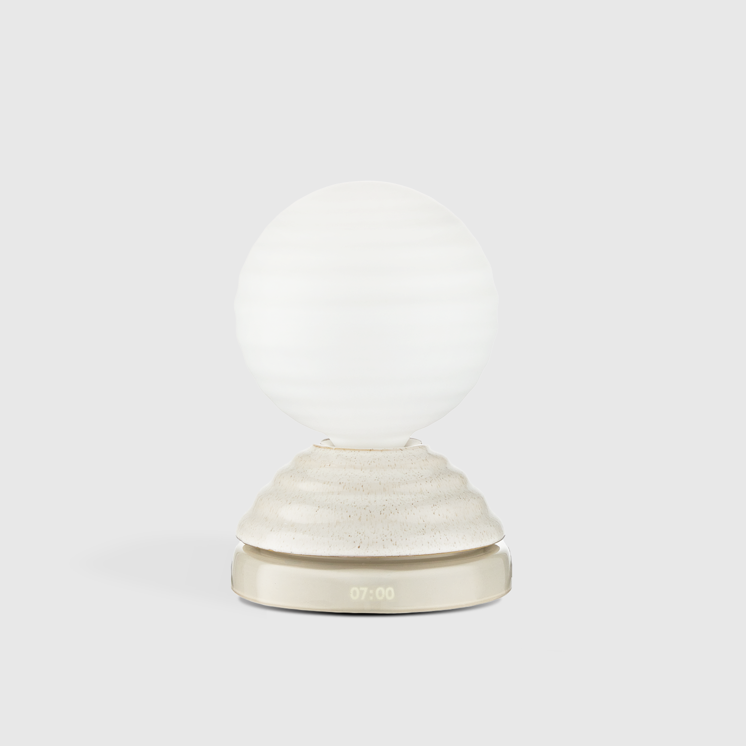 Veilleuse WAKE Sleep Light en blanc galet