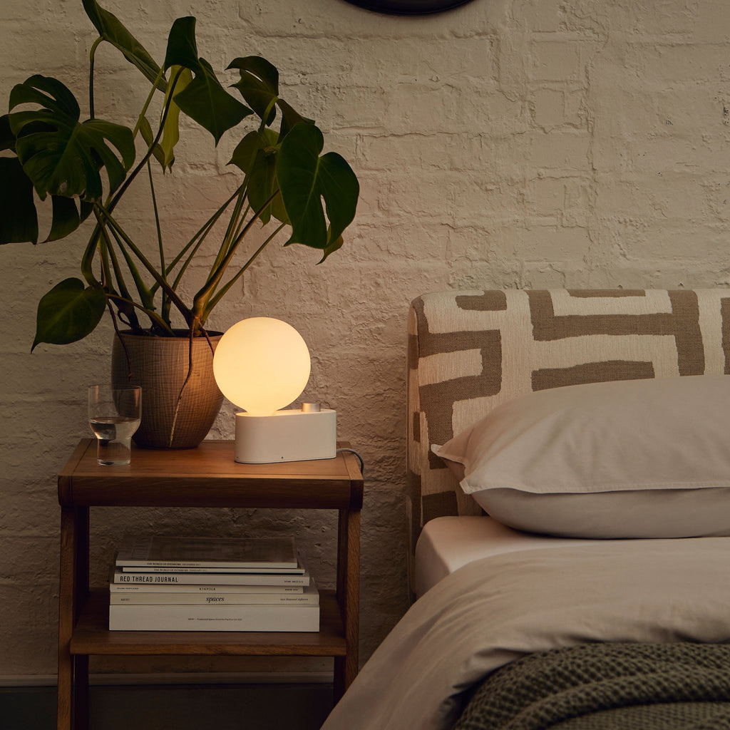 Lampe multi-usages en alumine couleur craie - Lot de 2