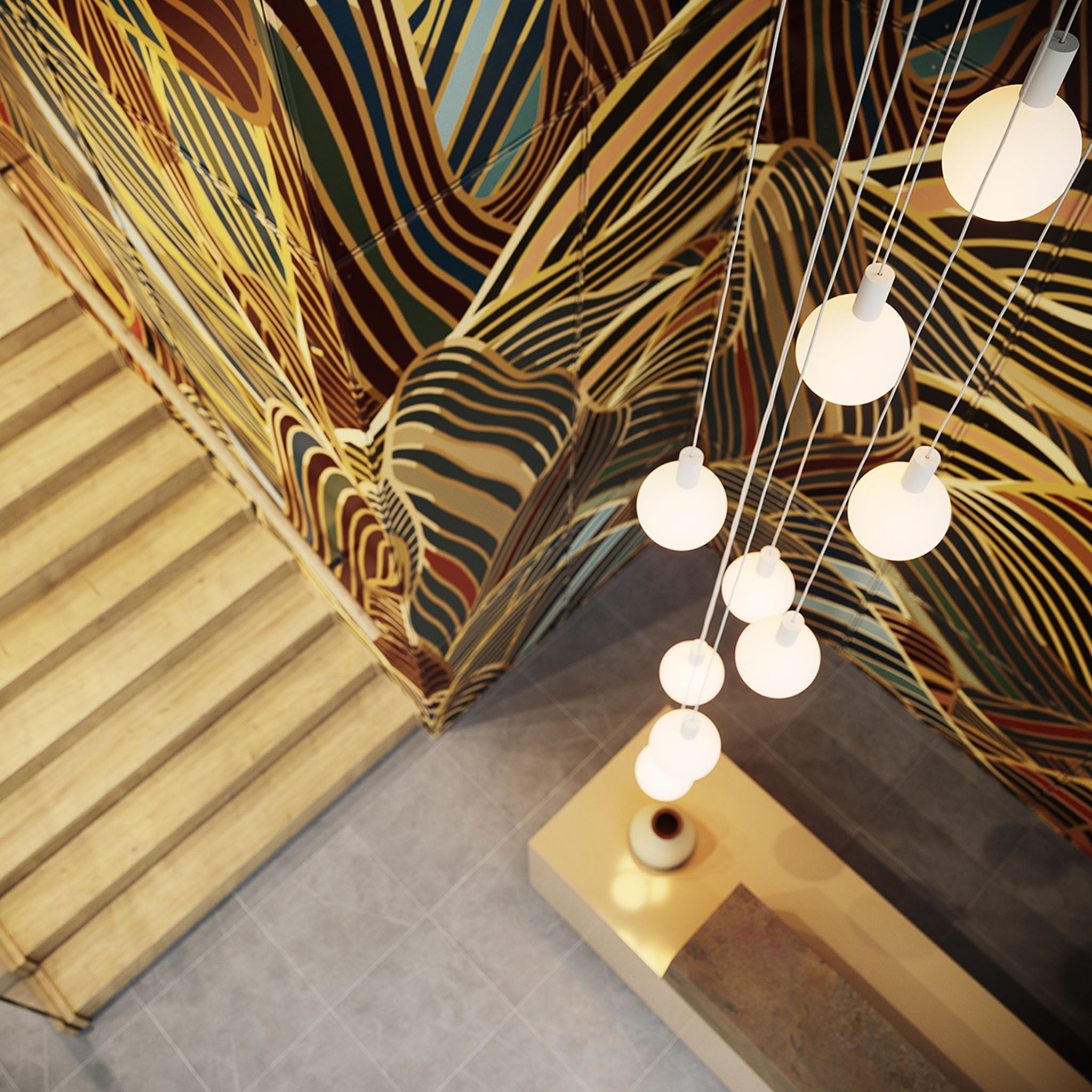 Pendentif Alumina Nine + Sphère V