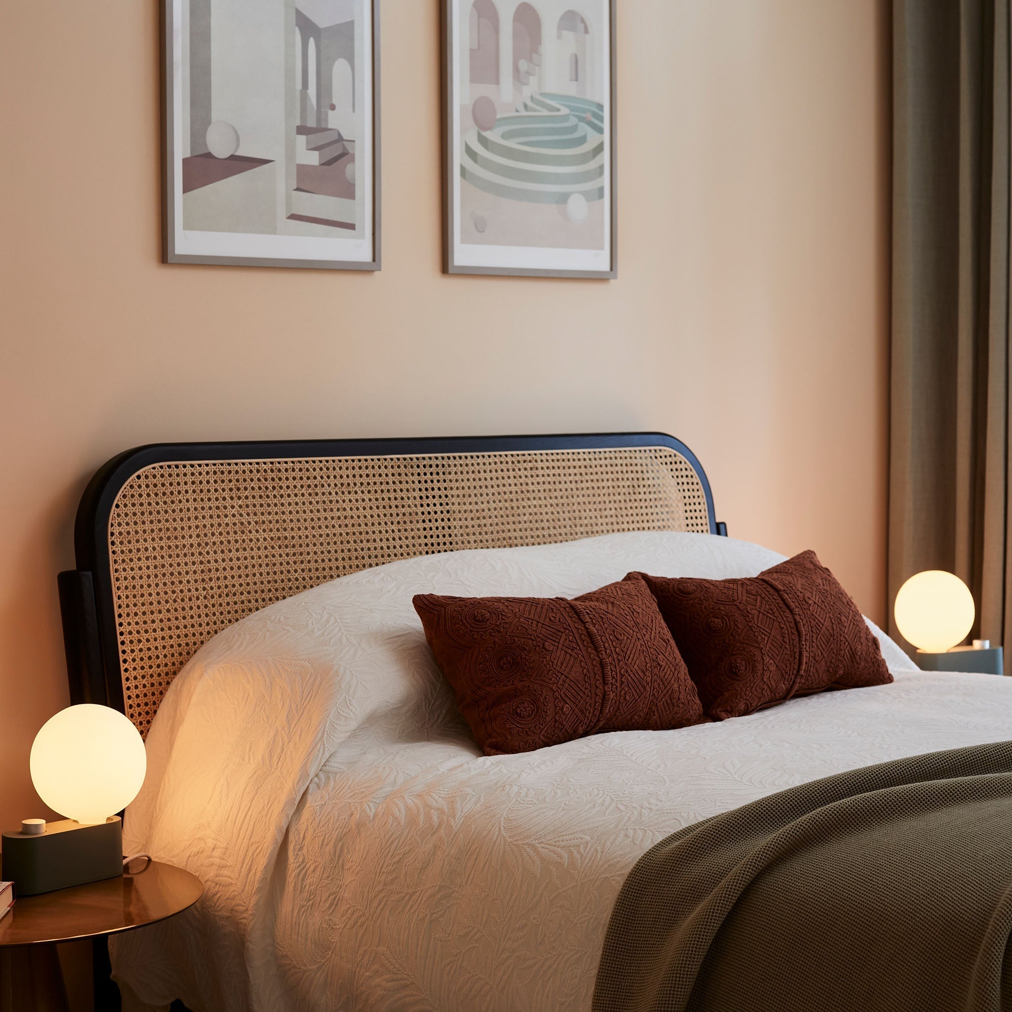 Lampe multi-usages en alumine couleur sauge - Lot de 2