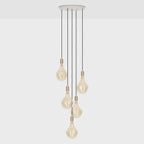 Cinq pendentifs en laiton + Voronoi II