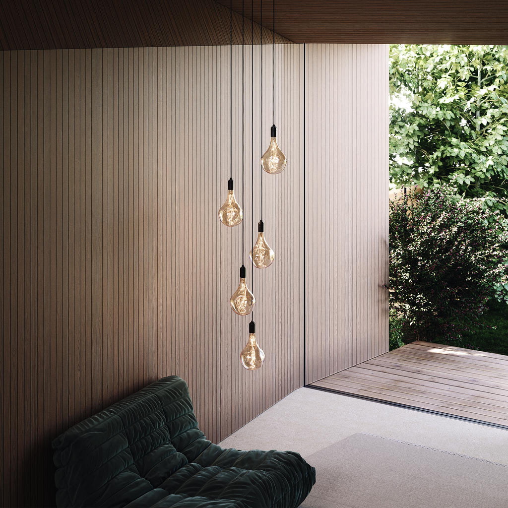 Pendentif à cinq branches en graphite