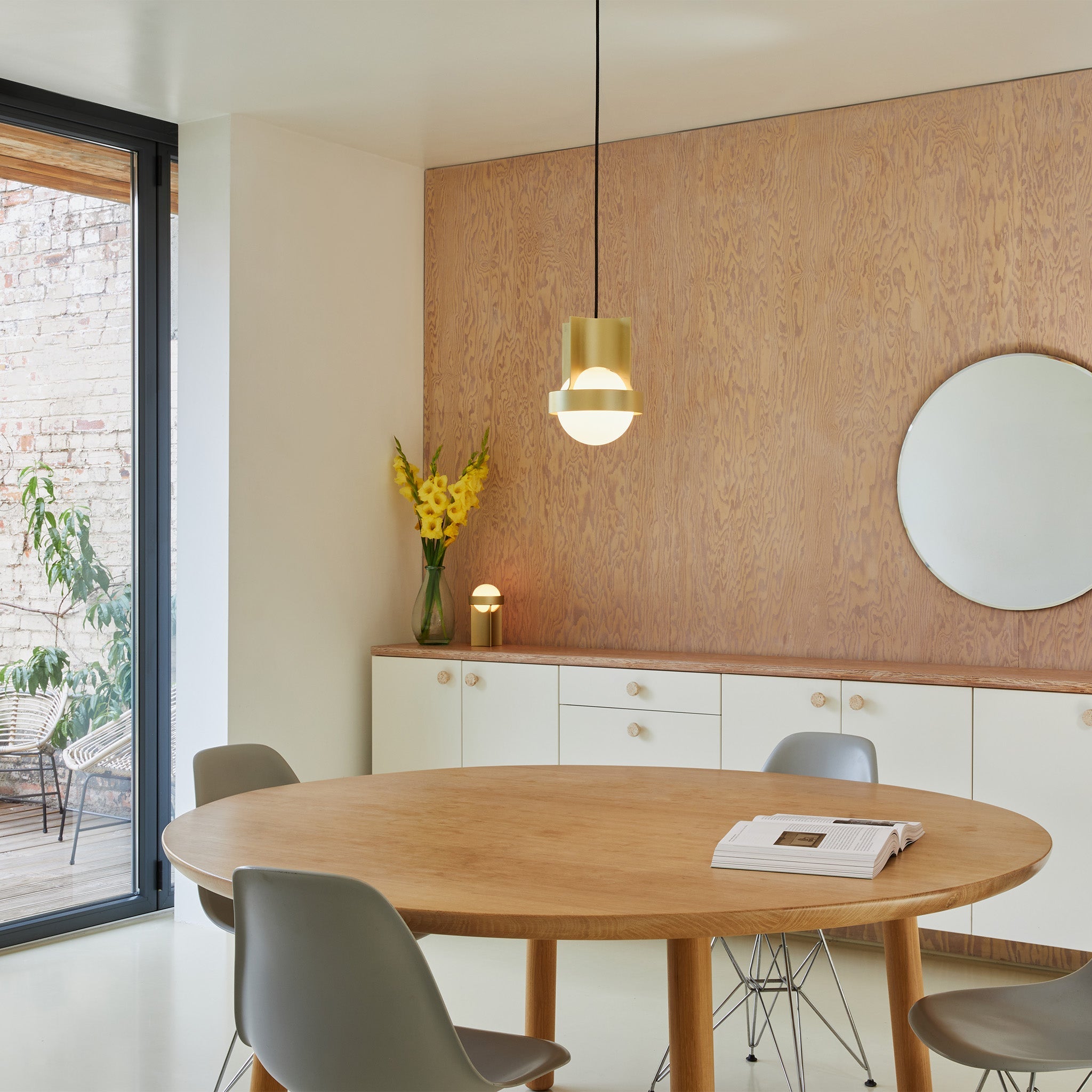 Pendentif Loop Single en or + Sphère IV