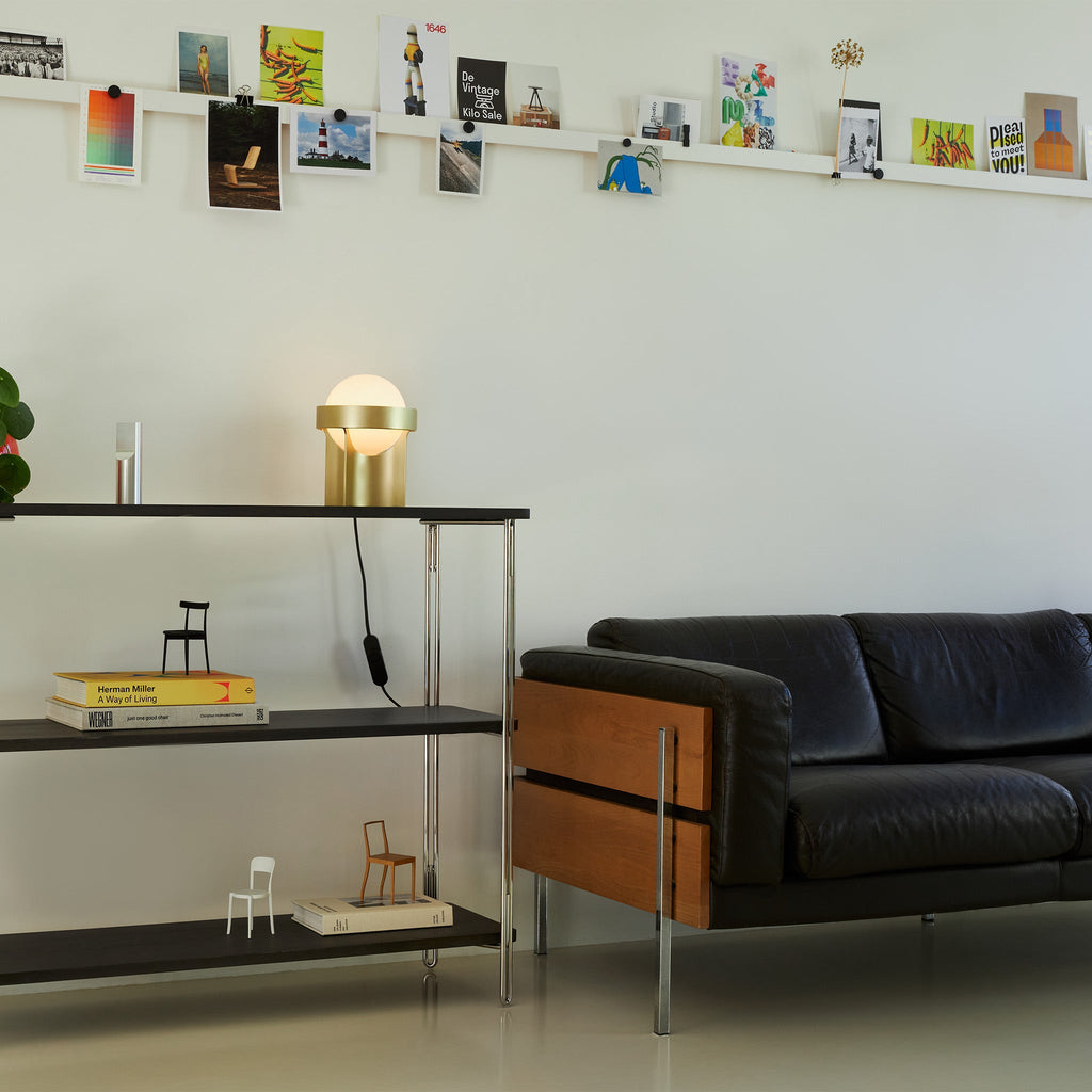 Lampe de table Loop en or + Sphère IV