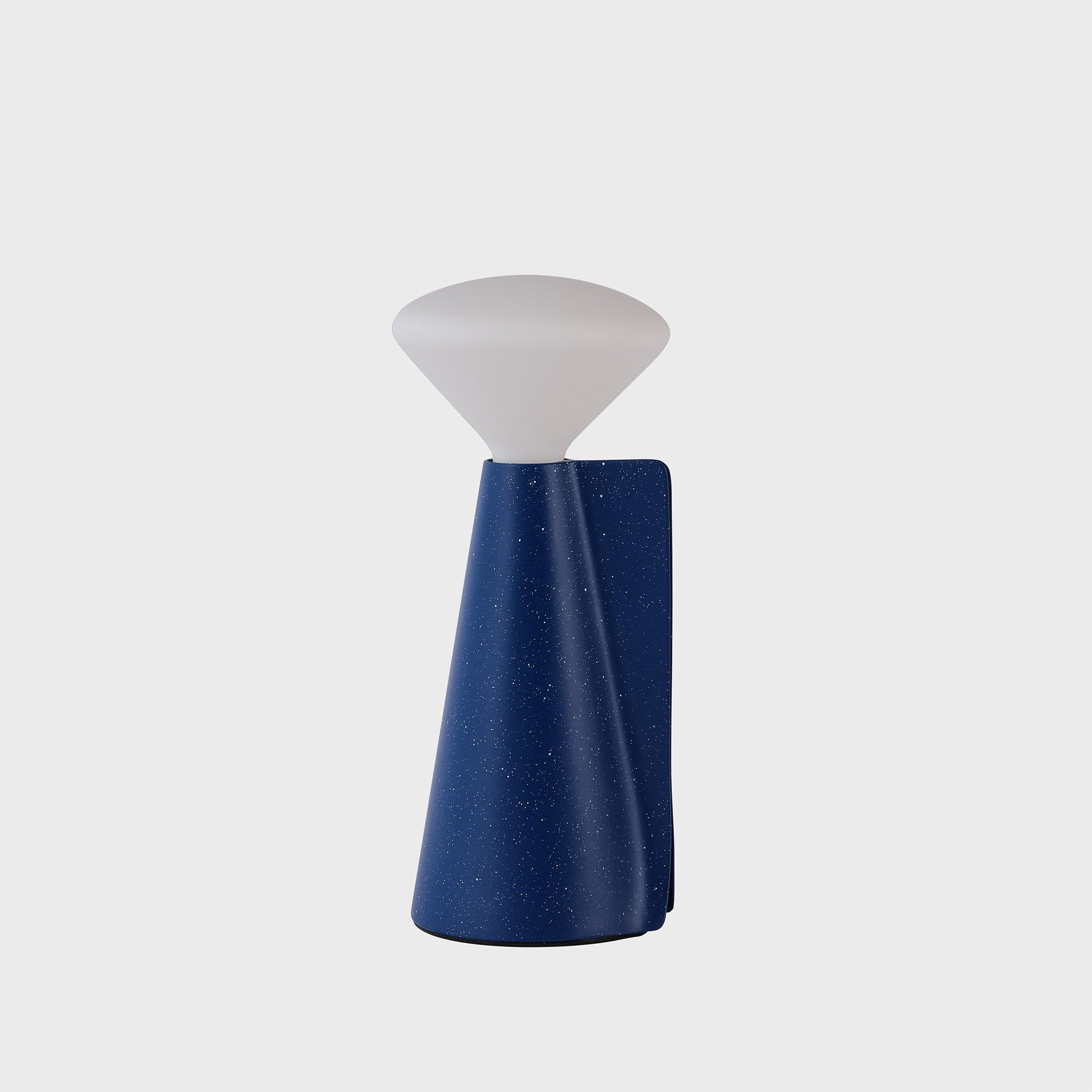 Lampe de cheminée portable bleu cobalt