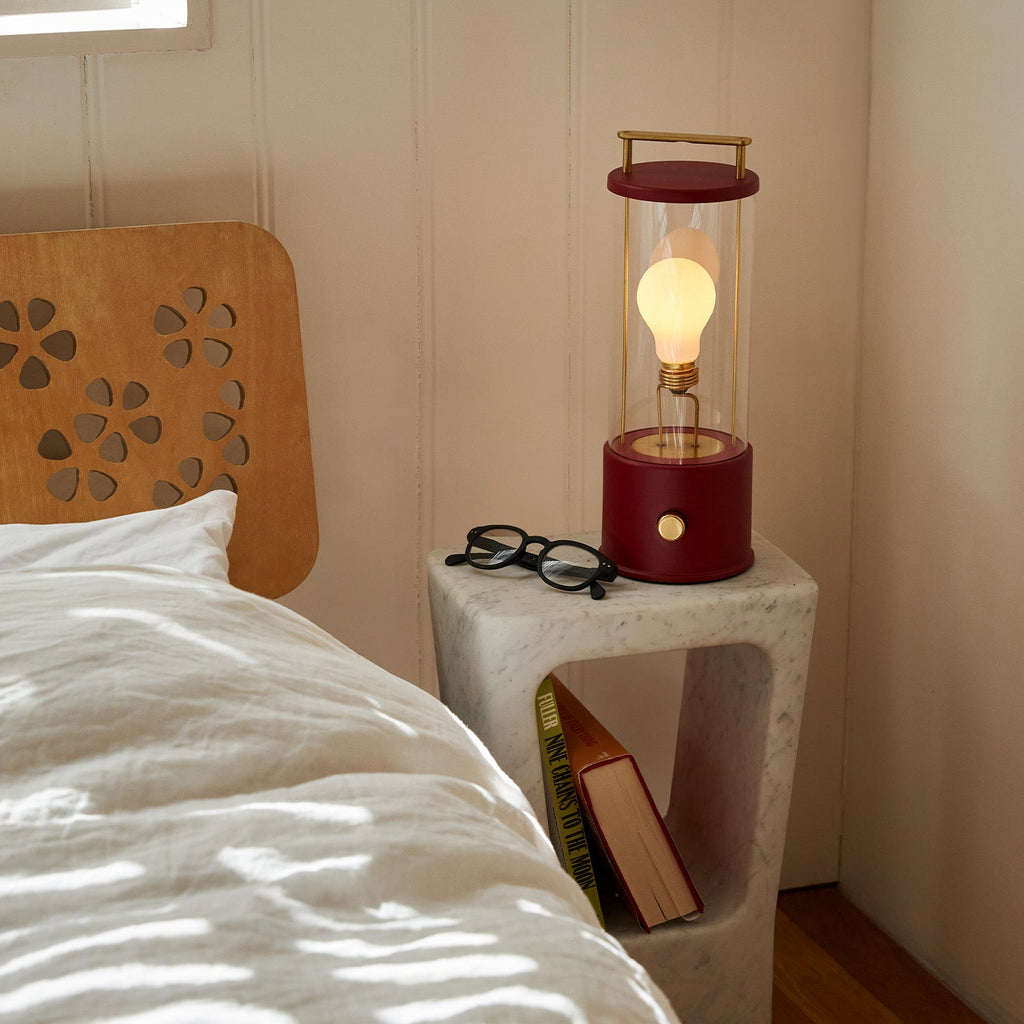Ensemble lampe portable Muse rouge Pomona