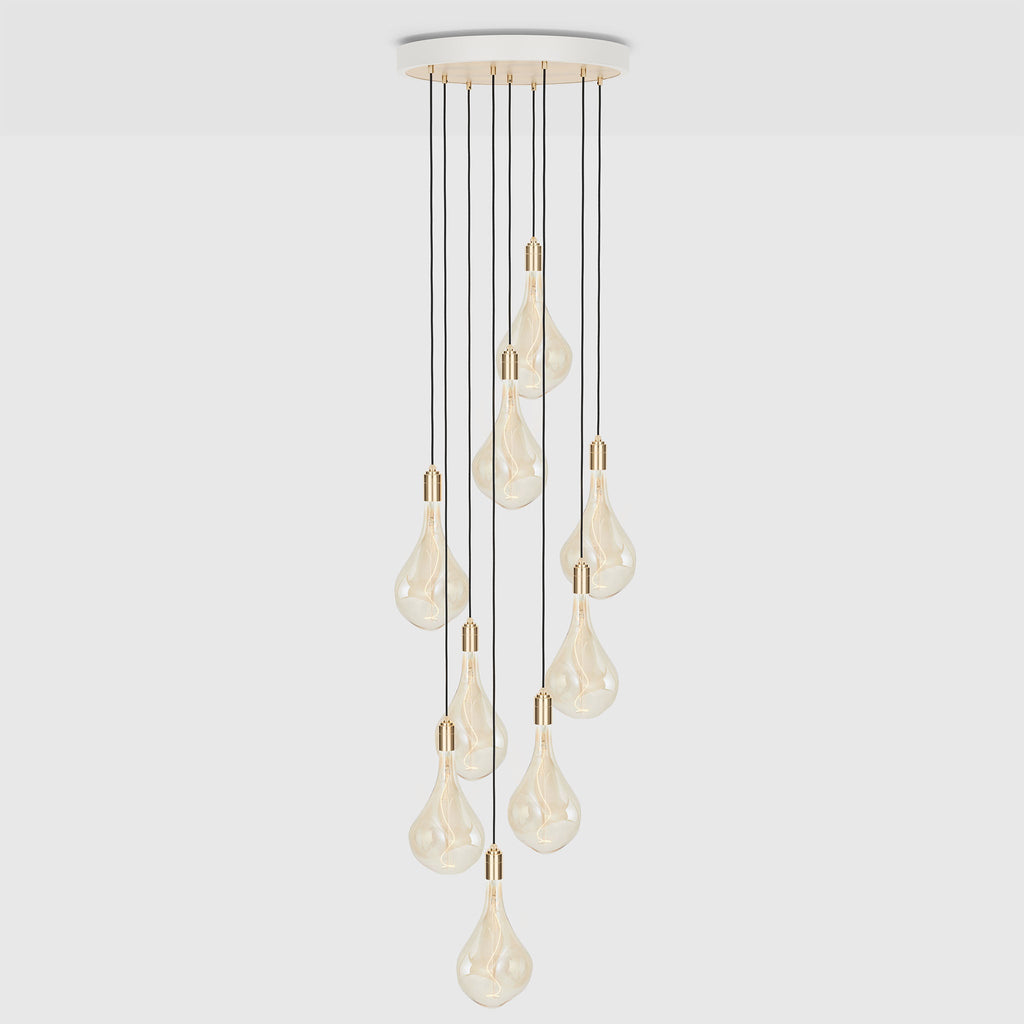 Neuf pendentifs en laiton + Voronoi III