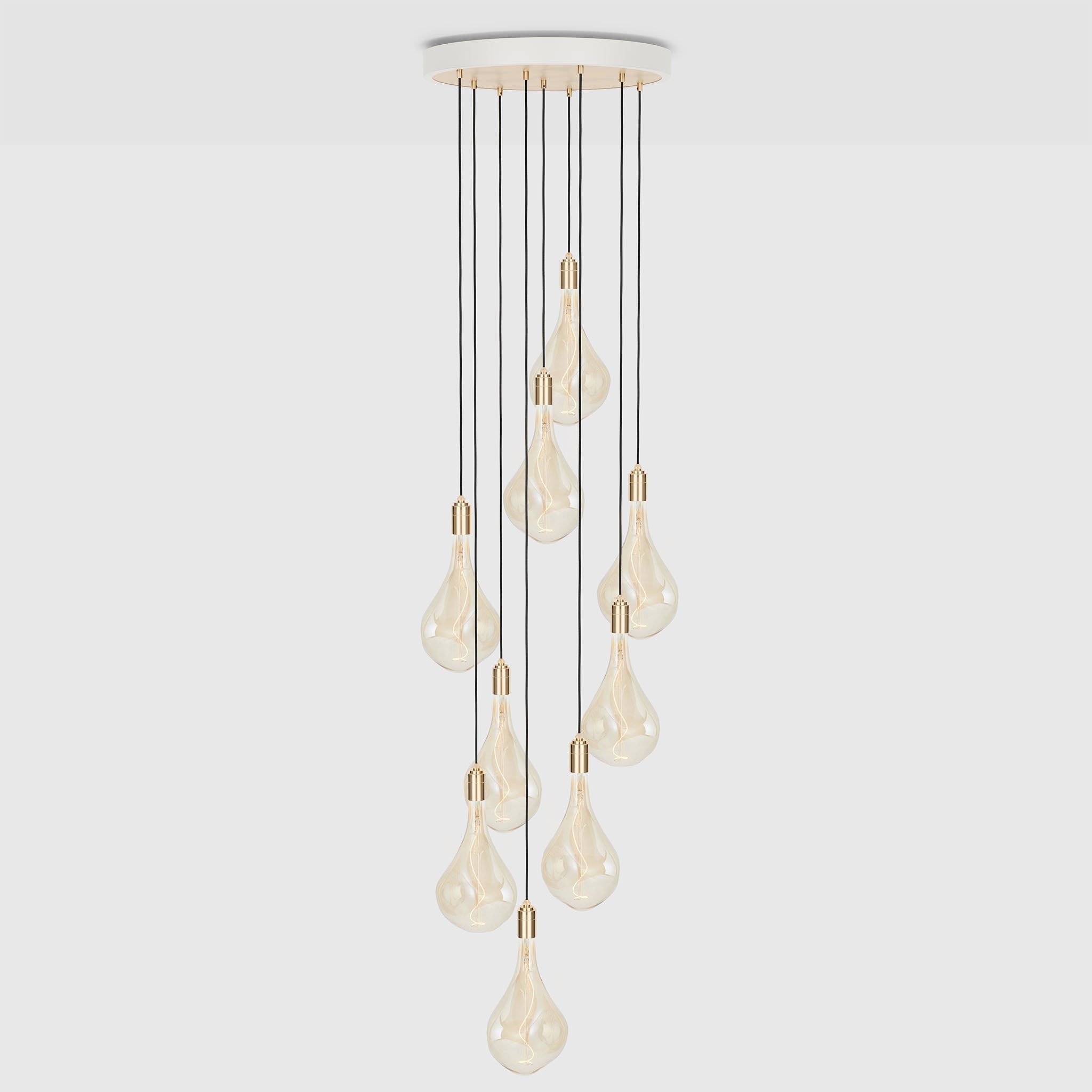 Neuf pendentifs en laiton + Voronoi III