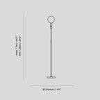 Lampadaire réglable Poise couleur graphite