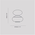 Lampe de table ovale Reflection