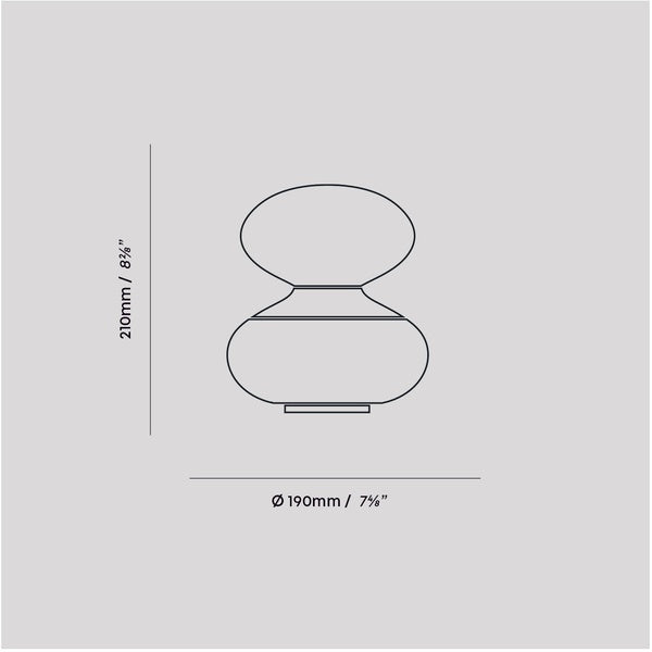 Lampe de table ovale Reflection