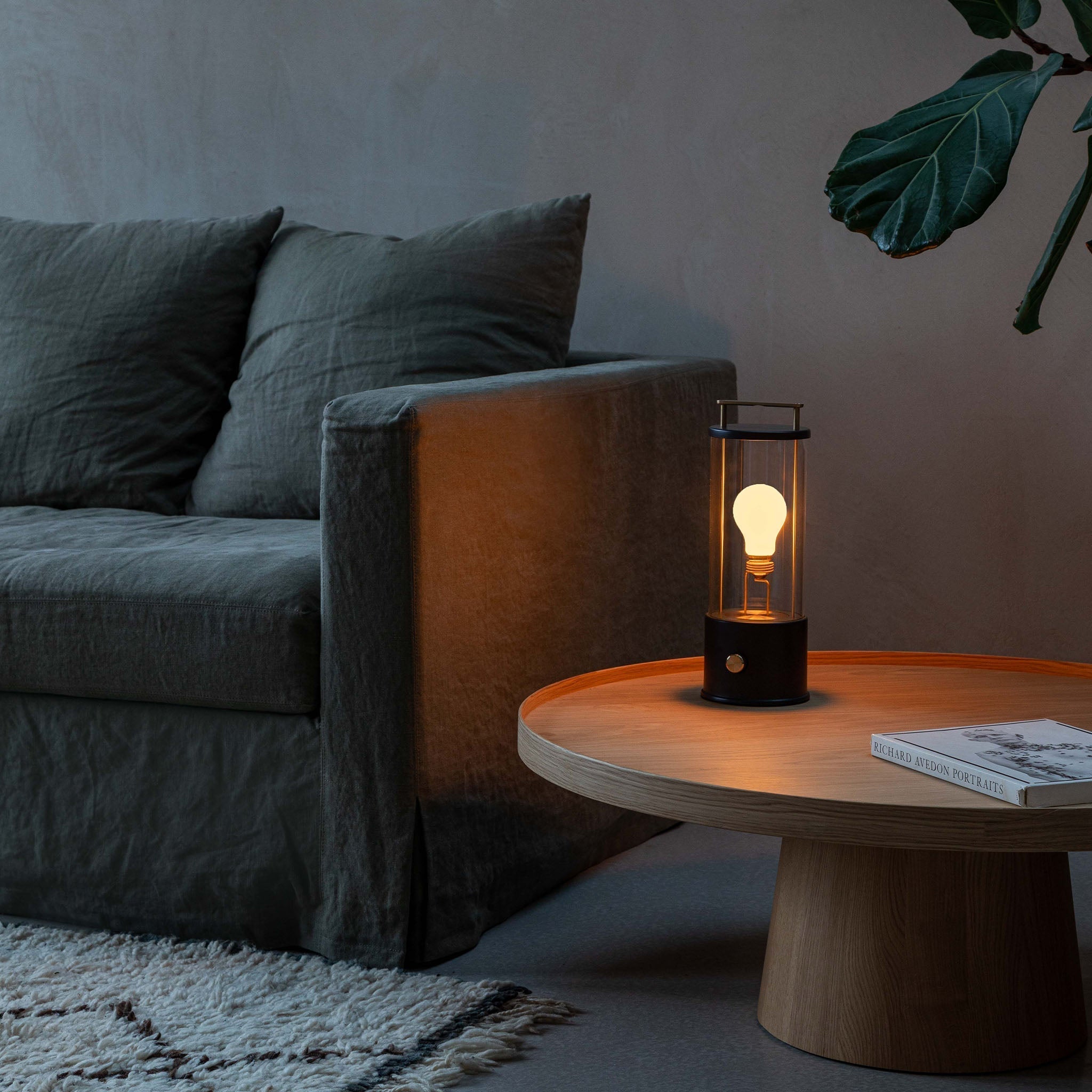 Lampe portable Muse en noir Hackles - Lot de 2