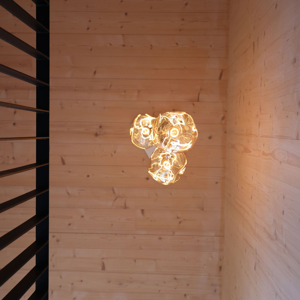 Pendentif triple en laiton + Voronoi III