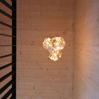 Pendentif triple en laiton + Voronoi III