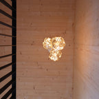 Pendentif triple en graphite + Voronoi III