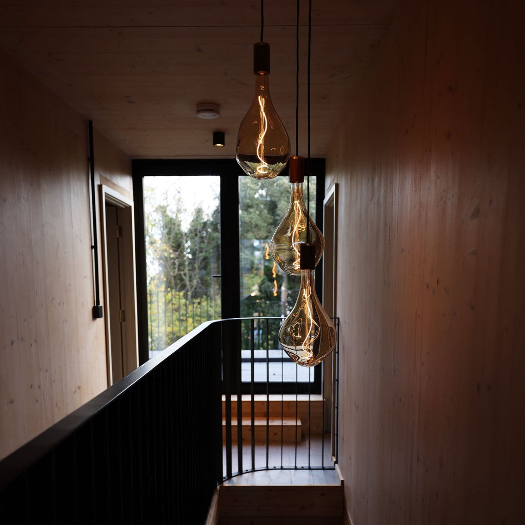 Pendentif triple en graphite + Voronoi III