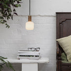 Suspension Oblo en noyer